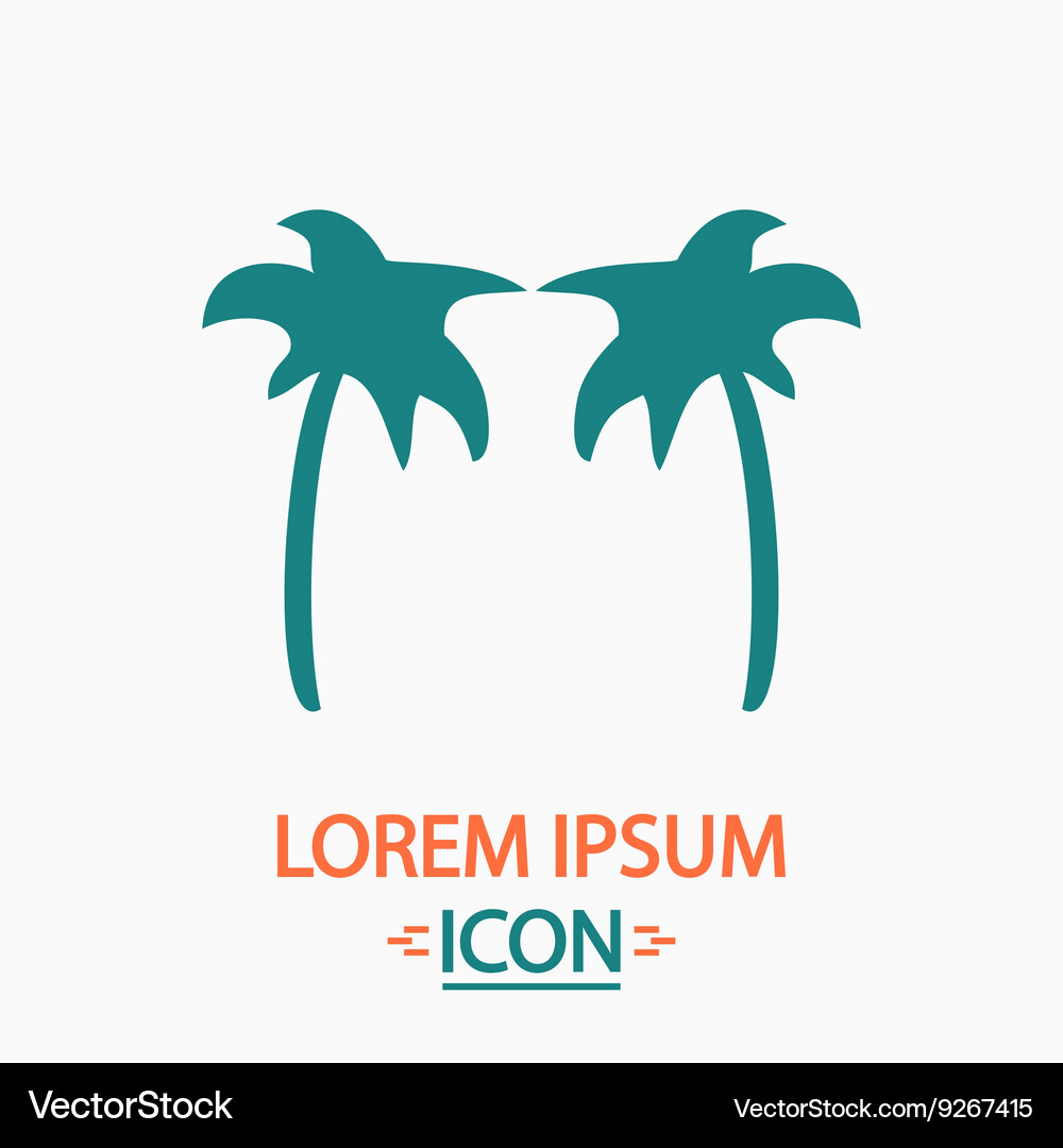 Palms computer symbol Vector Image