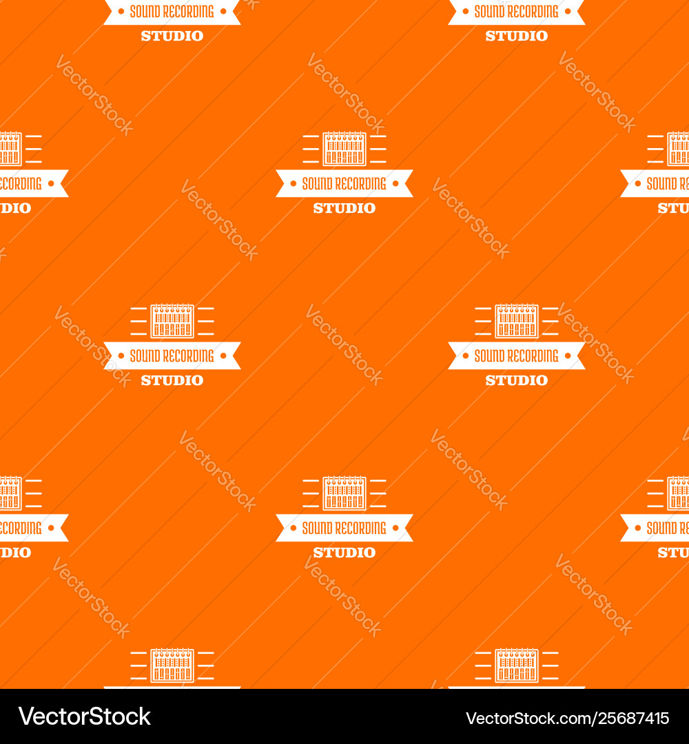 Sound record pattern orange Sound record pattern orange vector image