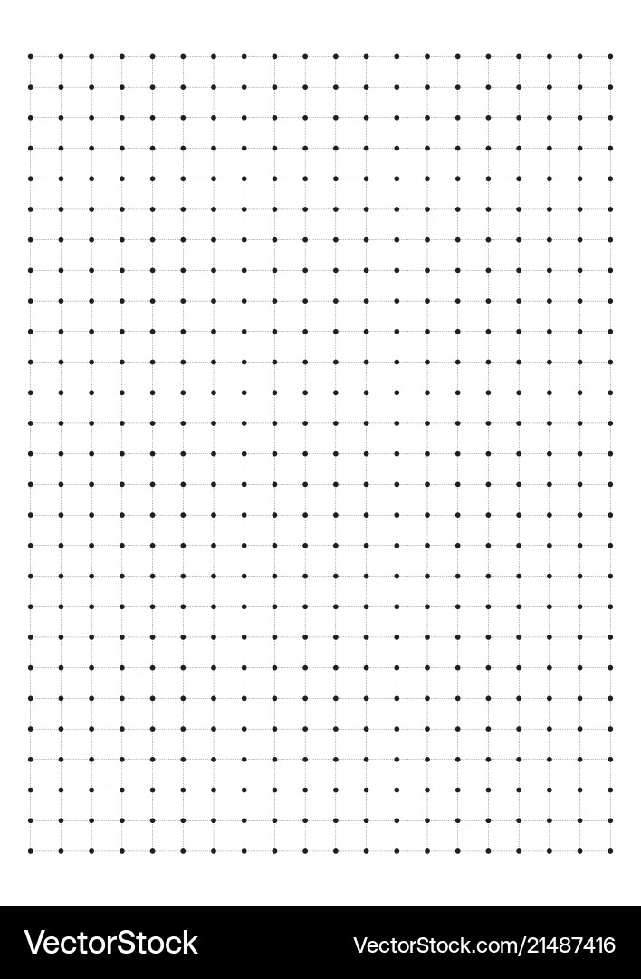 1cm Dot Grid Paper - A4 Size Vector Image