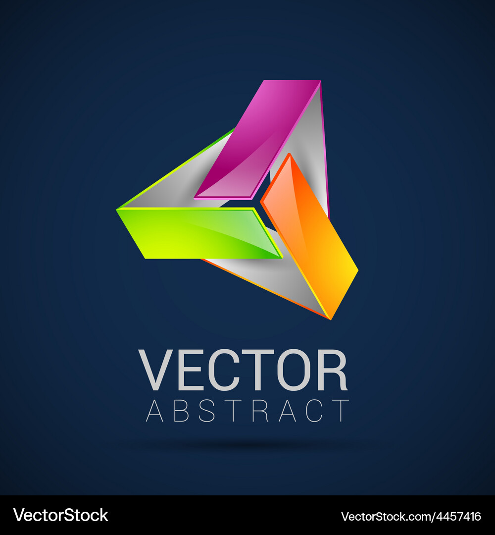 Abstract element shape design icon Vector Image