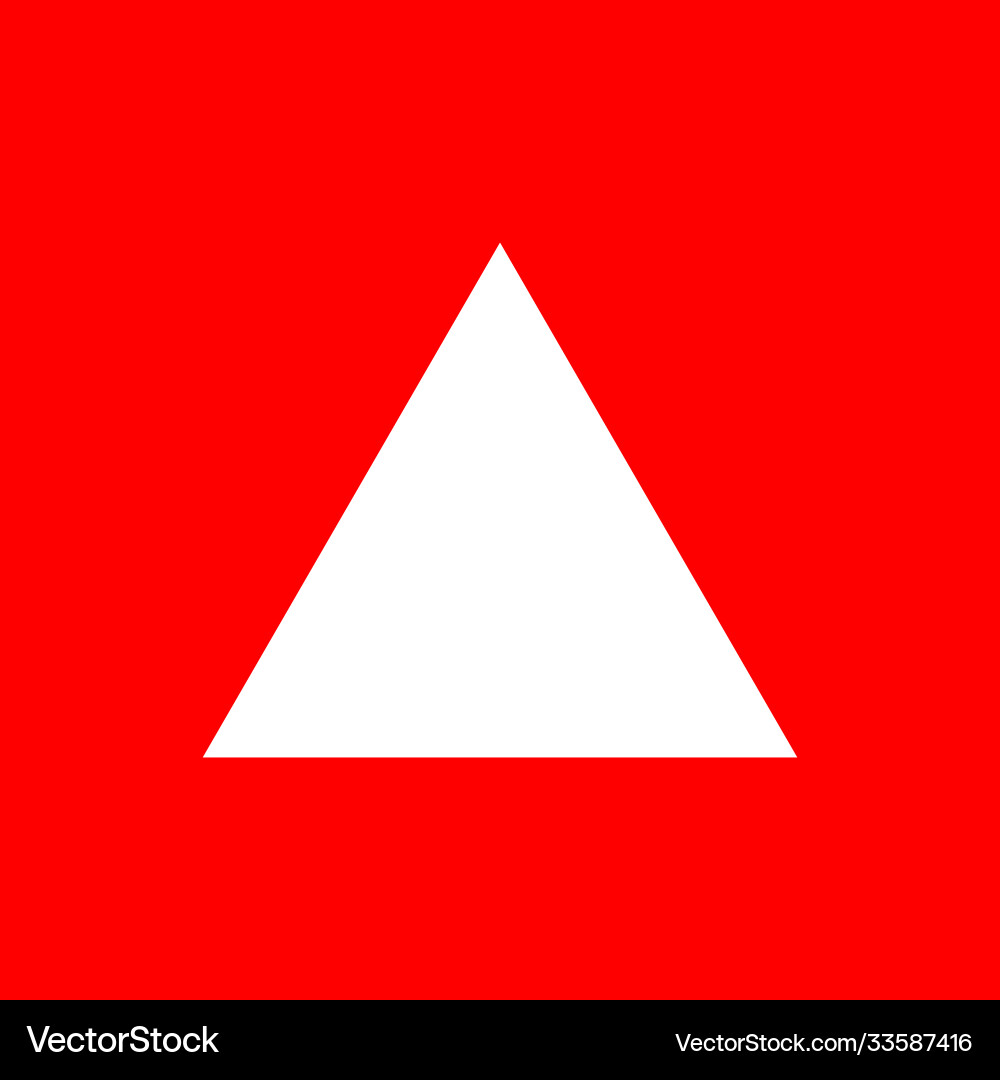Rotes Dreieck Vektorbild