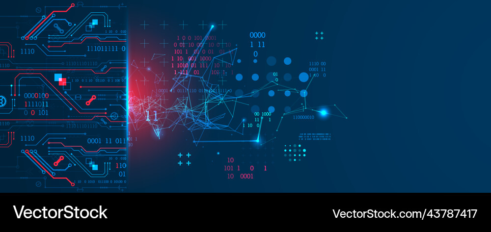 Abstract background on technological Abstract background on technological Vector Image