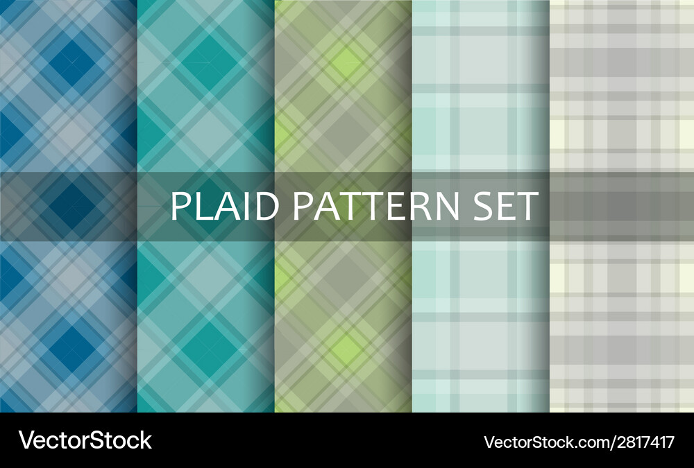 Checkerboard Pattern Set Vector Image