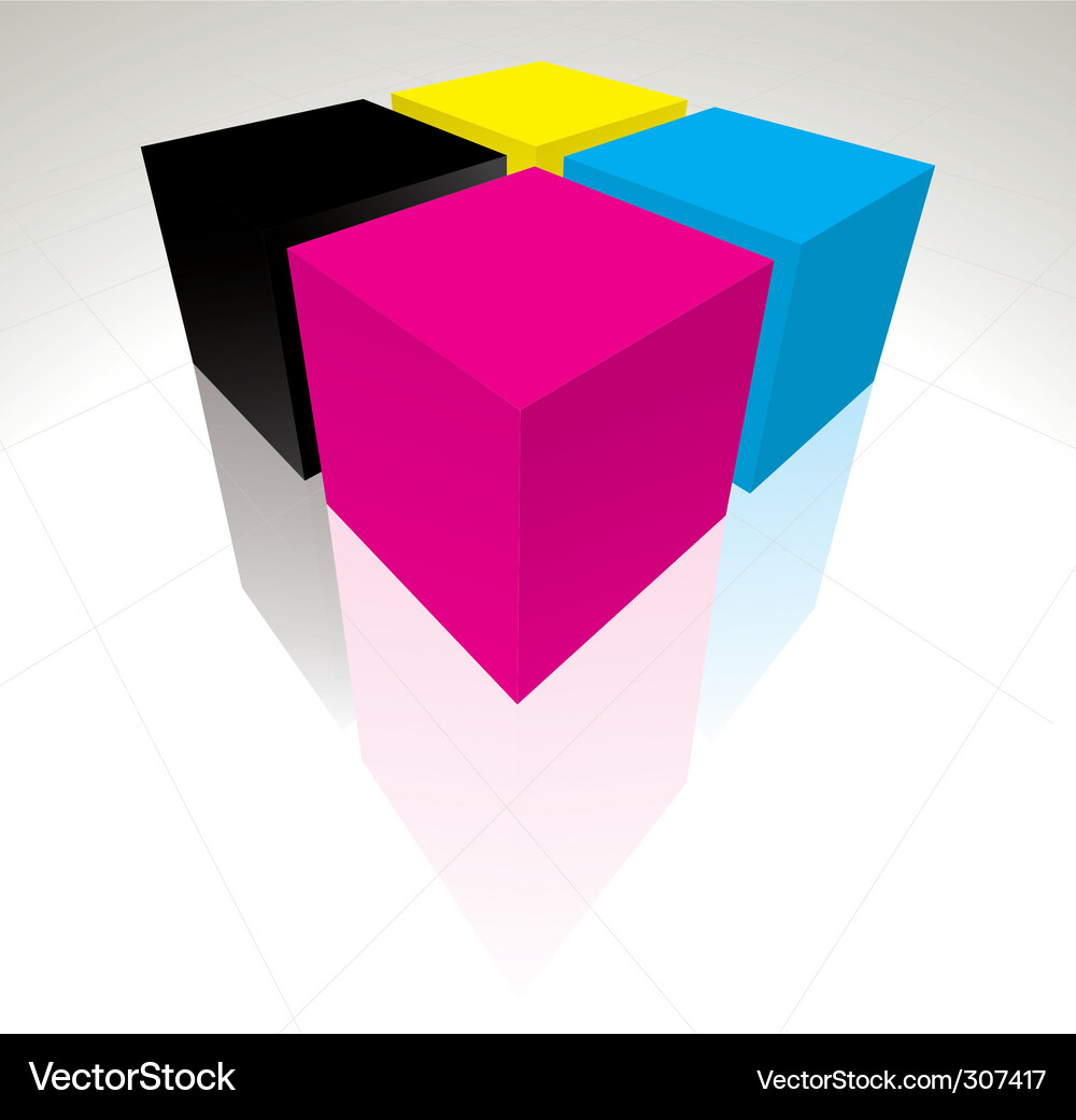 Dynamic 3D Form Vector Image