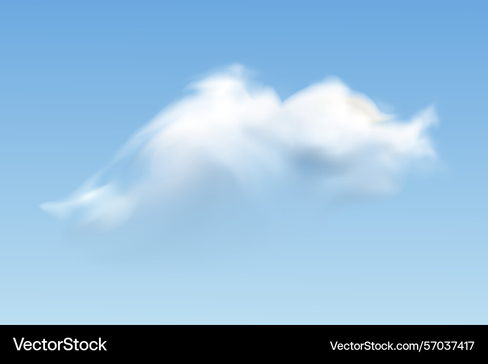 Set of transparent different clouds Vector Image