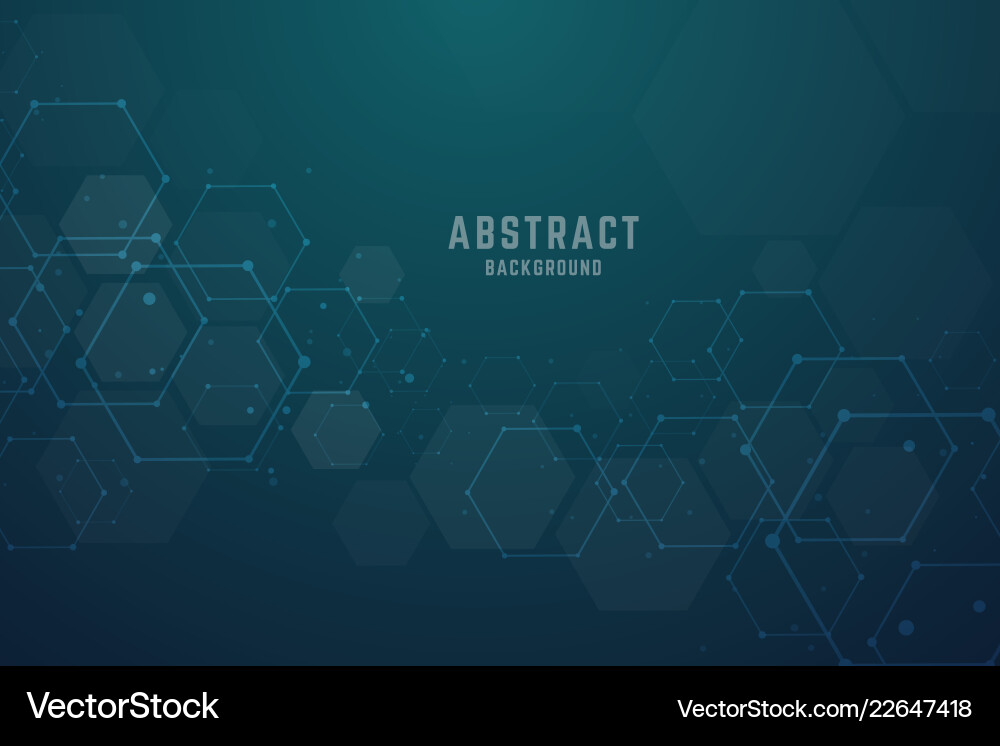 Abstract hexagonal molecular structures Abstract hexagonal molecular structures vector image