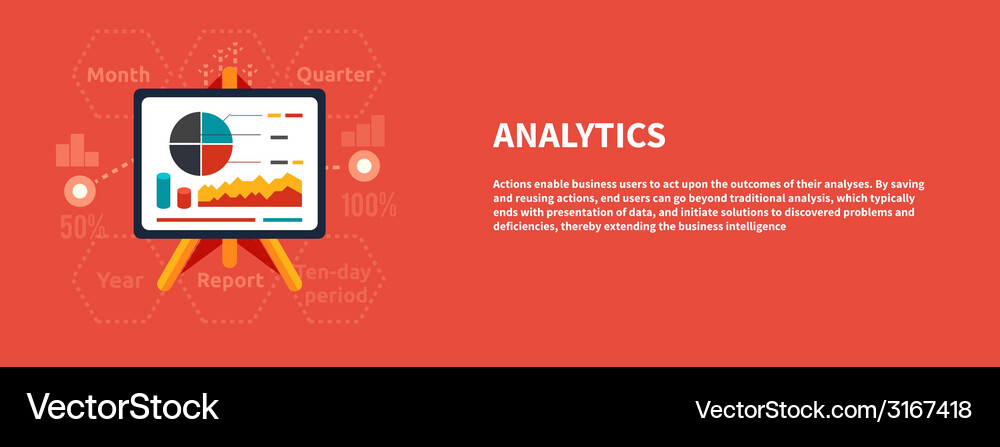Stand with charts and parameters Vector Image