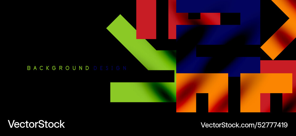 Colorful squares lines minimal abstract Colorful squares lines minimal abstract Vector Image