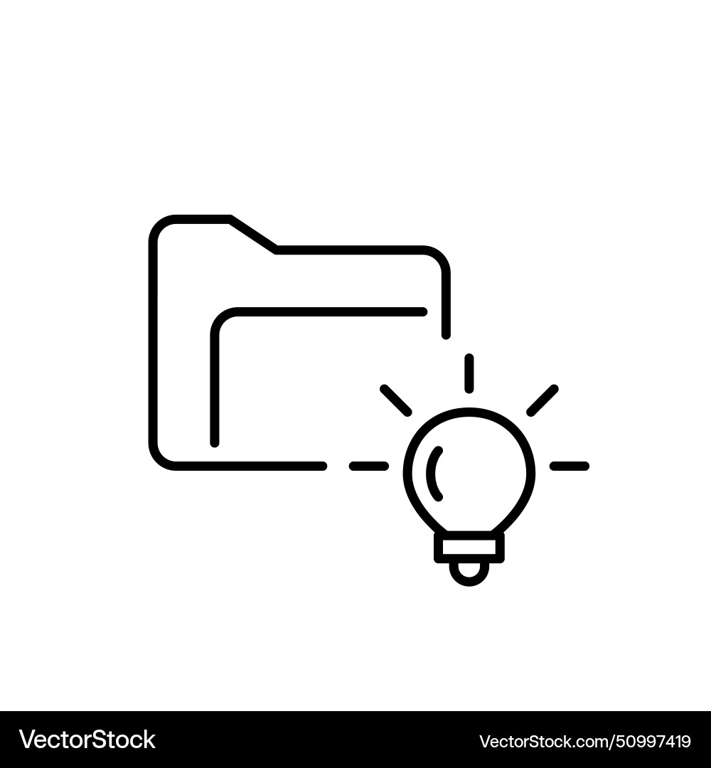 Digital knowledge repository icon a file folder Digital knowledge repository icon a file folder vector image