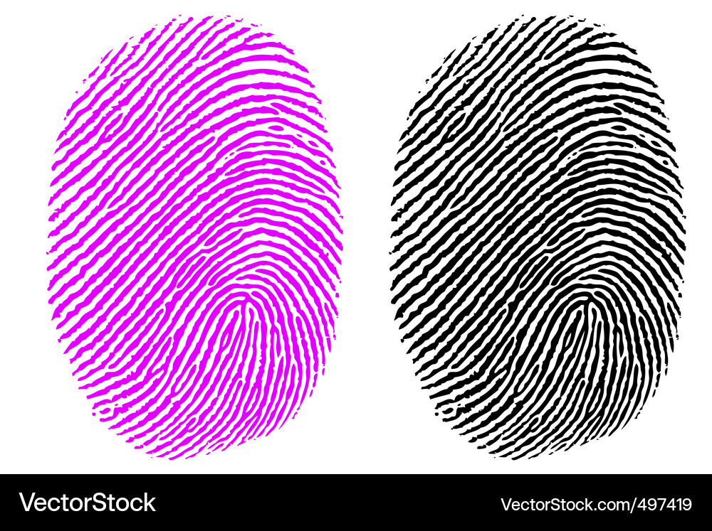 Fingerprint Impression Vector Image