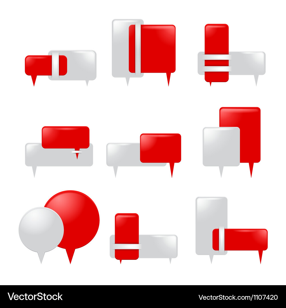 Web banner elements for templete design used Vector Image