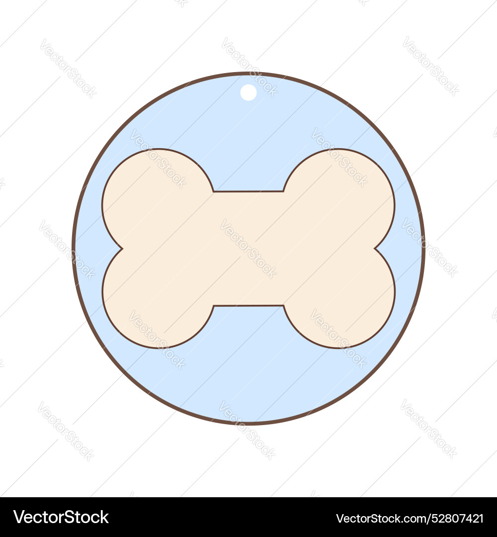 Bone icon round shape Bone icon round shape vector image