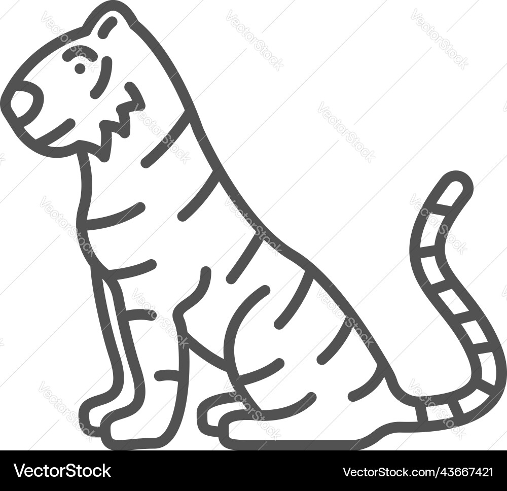 Chinesisches Horoskop Schild Tiger Katze Mond Tierkreis Chinesisches Horoskop Schild Tiger Katze Mond Tierkreis vektorbild