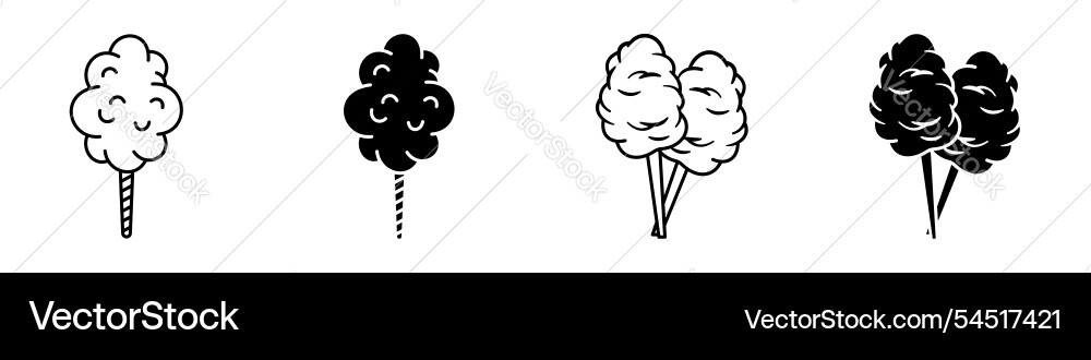 Cotton candy icon (54517421) – Royalty-Free Vector | VectorStock