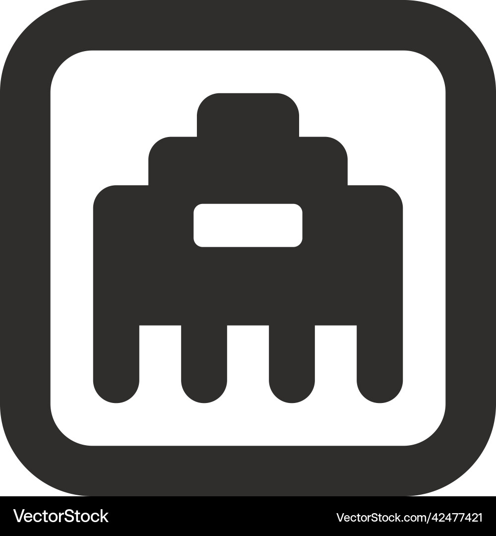 Ethernet port icon Vector Image