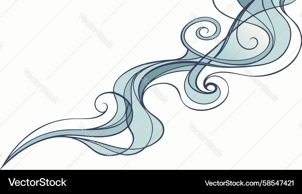 Fluid Circular Lines Pattern Vector Image