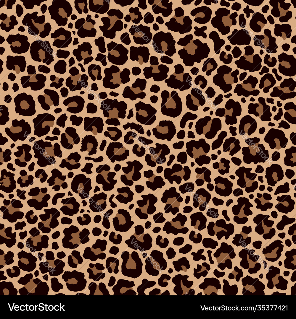 Leopard Skin Pattern Vector Image