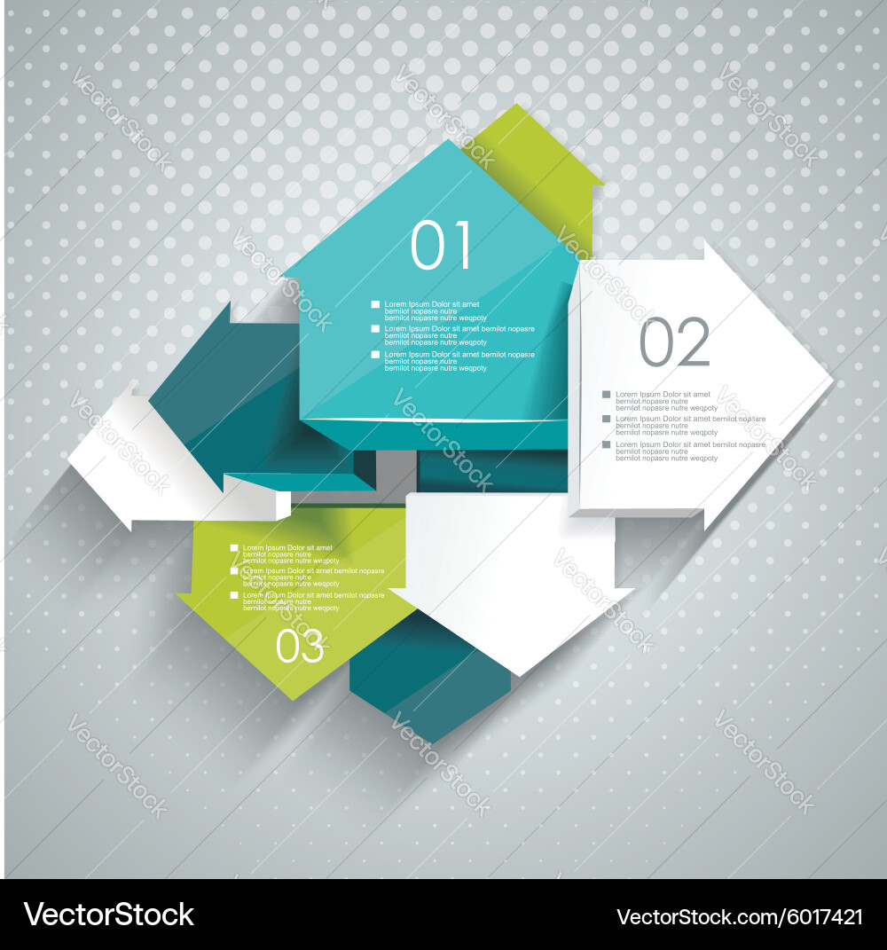 Pointer arrows graphic or website layout vector image