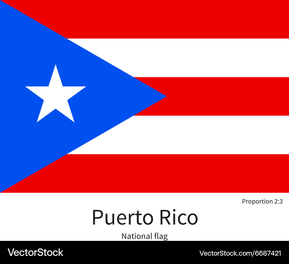 puerto rico national flag – royalty-free vector | vectorstock