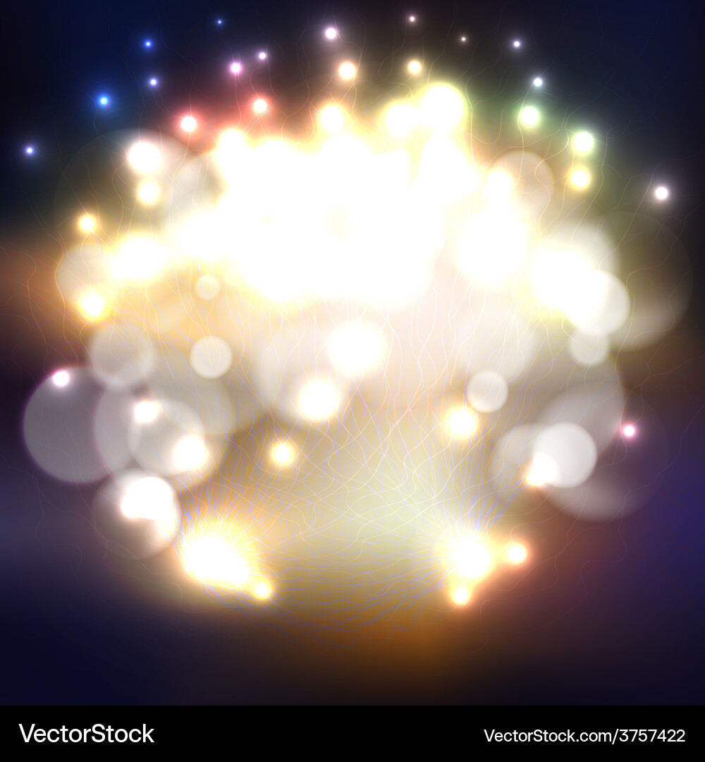 Abstract Bokeh Background with Lights Vector Image