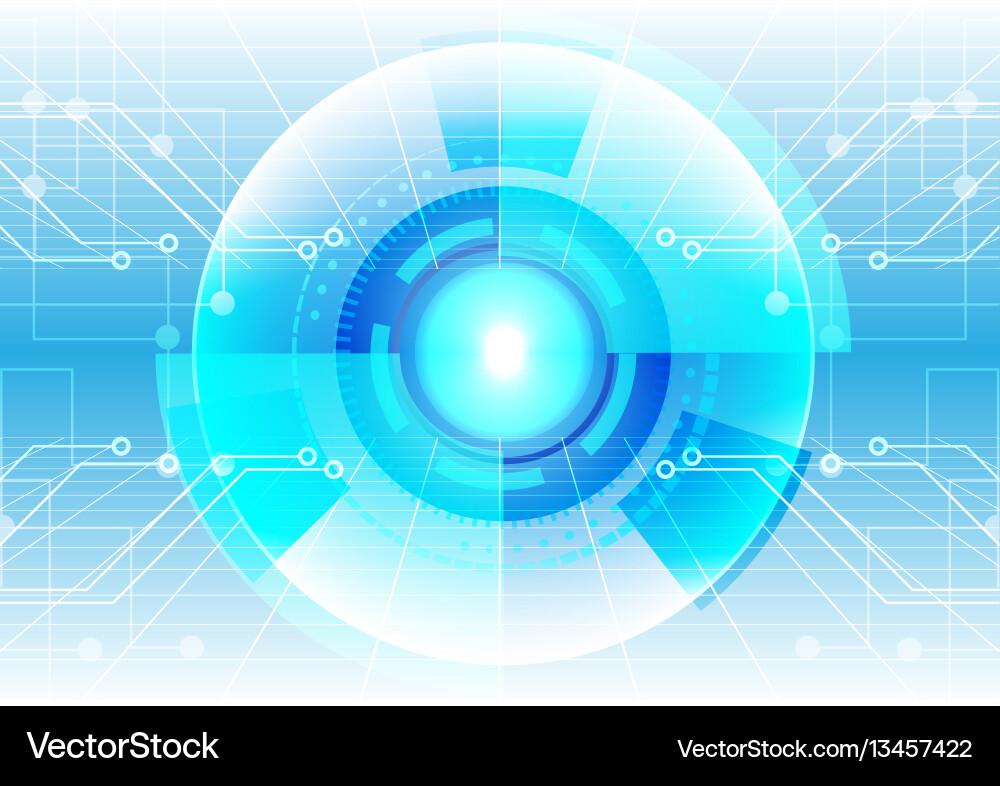 Abstract Technology Circuit Background vector image
