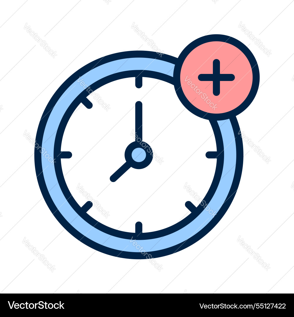 Add timer vector image