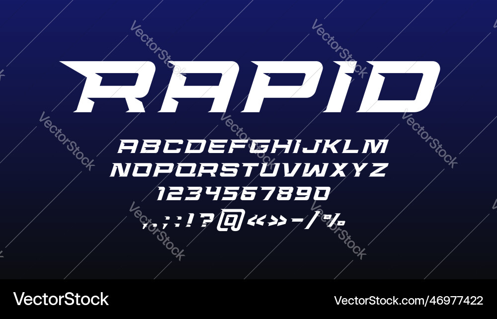 Sport modern font strong bold type or typeface Sport modern font strong bold type or typeface vector image