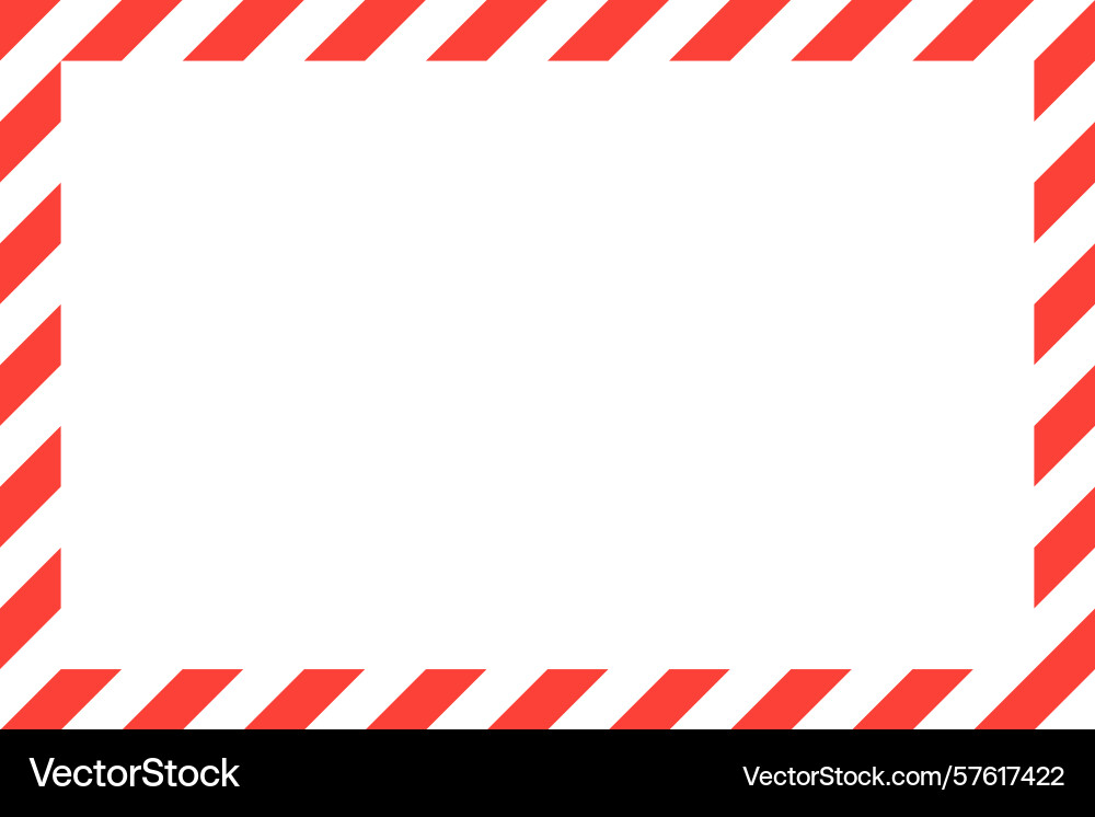 Warning pattern frame with diagonal stripes alert Warning pattern frame with diagonal stripes alert vector image