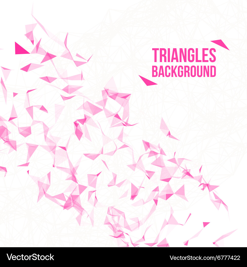 Wireframe polygonal background abstract form Vector Image