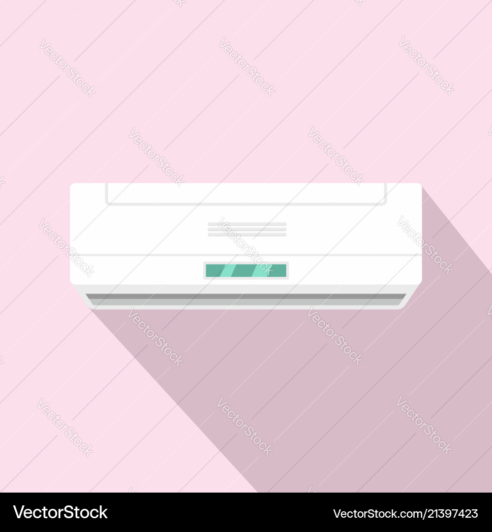 Apartment conditioner icon flat style Apartment conditioner icon flat style vector image