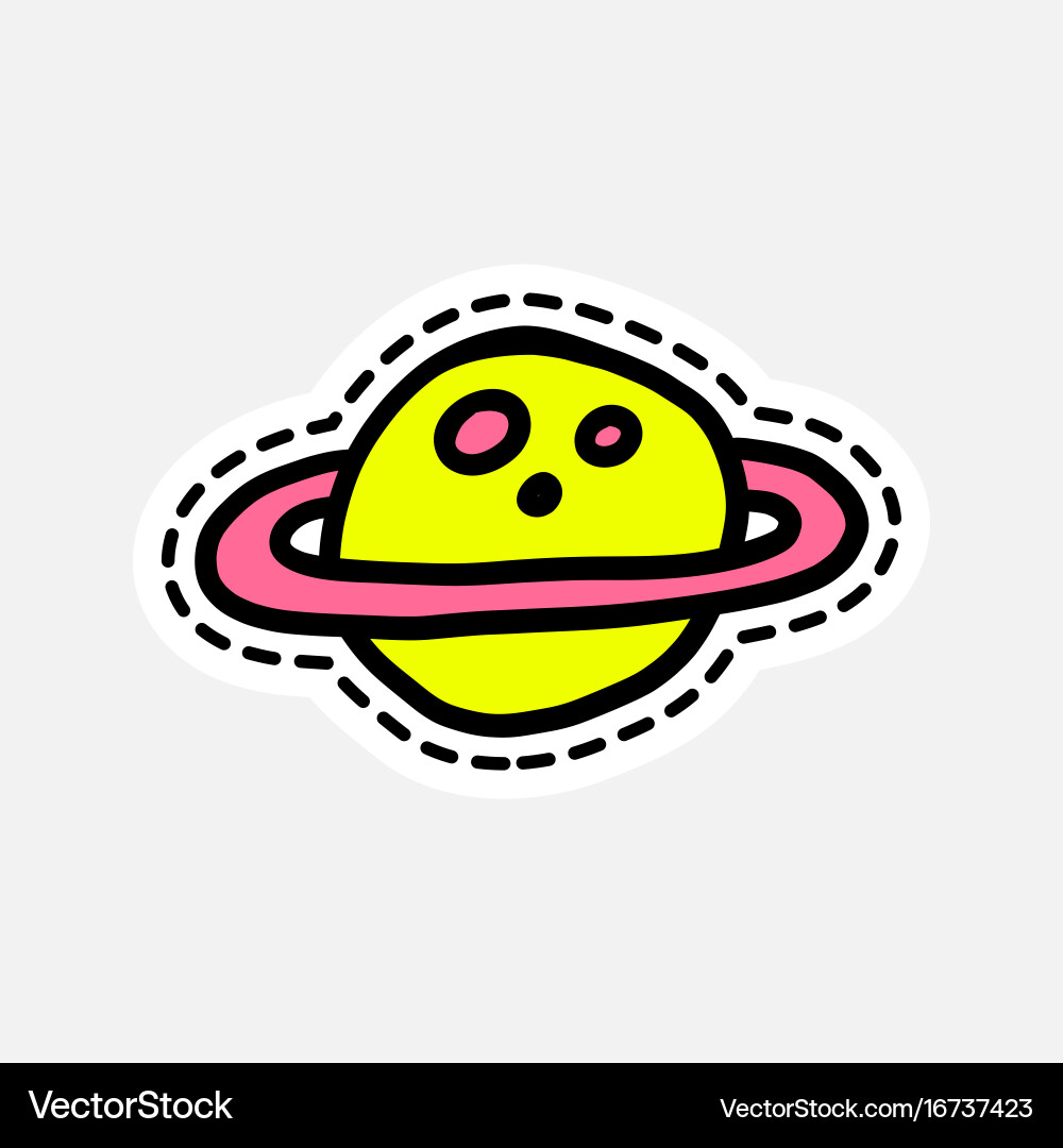 Isolated patch design vector image