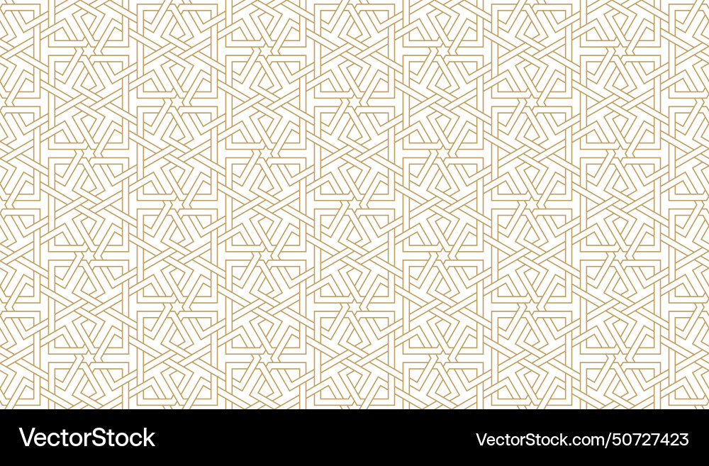 Seamless geometric pattern in authentic arabian vector image