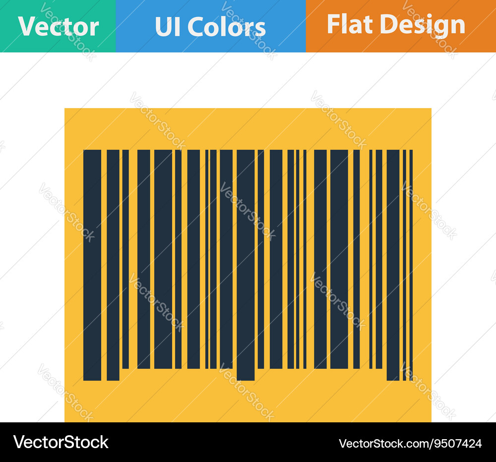 Bar code icon vector image