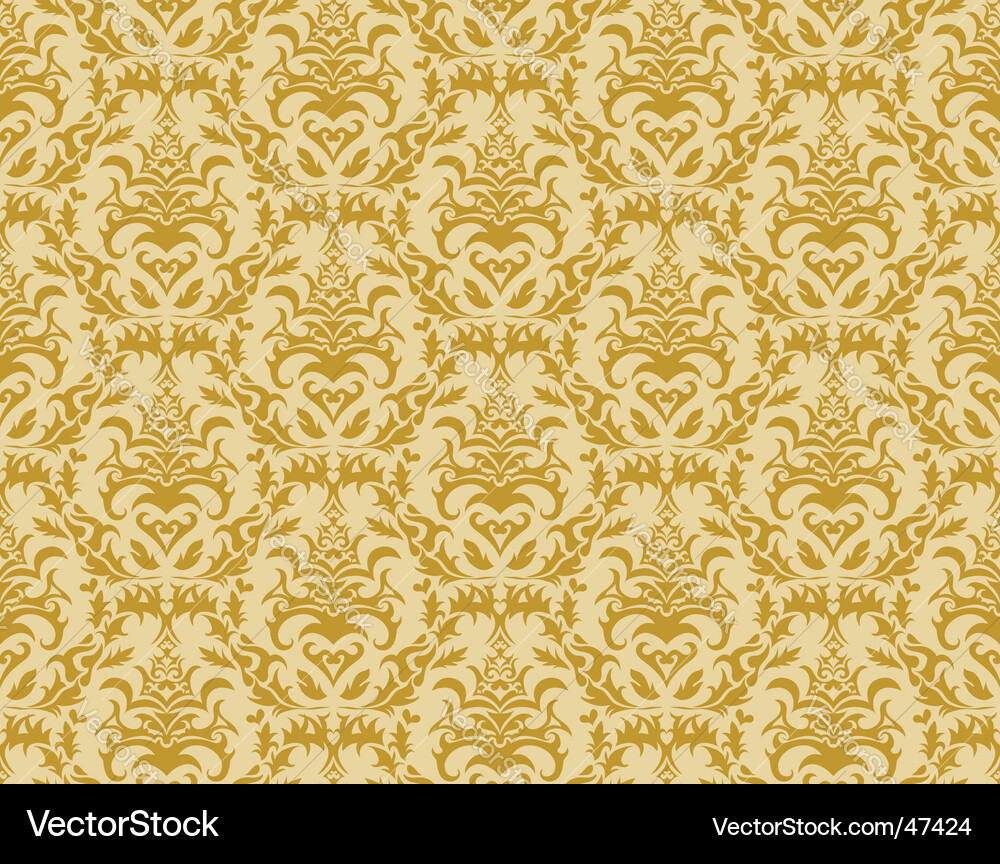 Damask background Vector Image