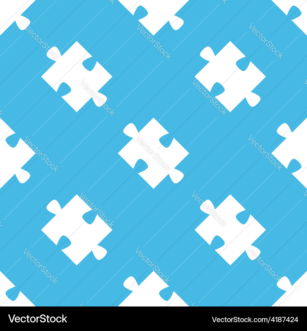 Puzzle seamless pattern vector image