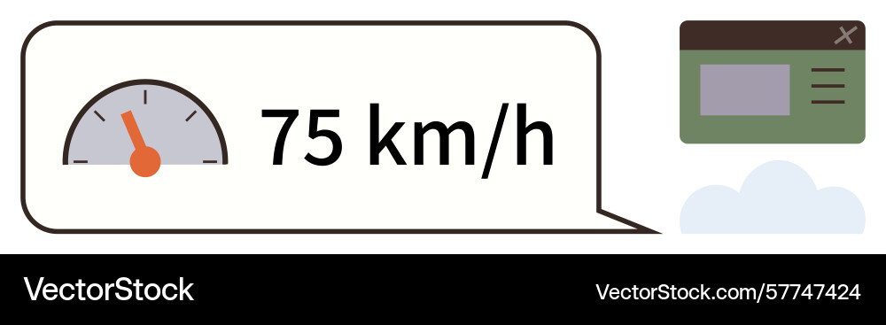 Speedometer reading with digital dashboard Speedometer reading with digital dashboard vector image