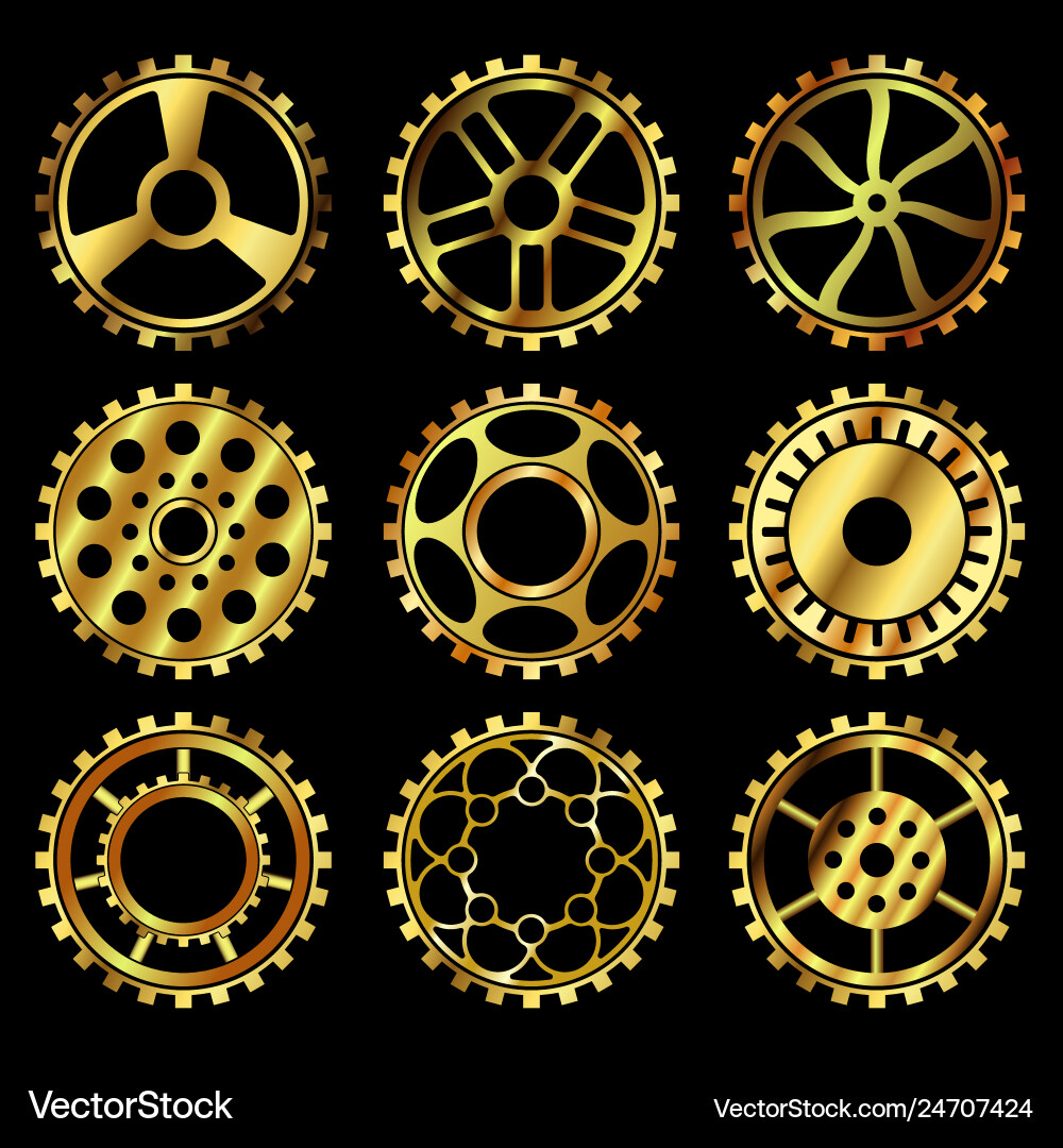 Steampunk gears Royalty Free Vector Image - VectorStock