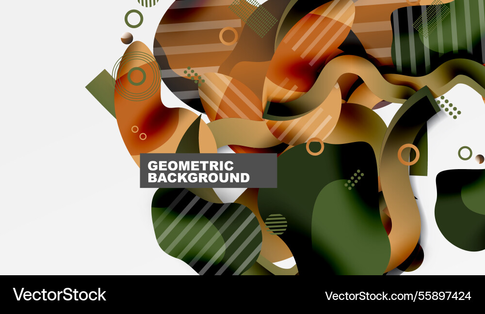 Vibrant abstract background overlapping shapes Vibrant abstract background overlapping shapes vector image