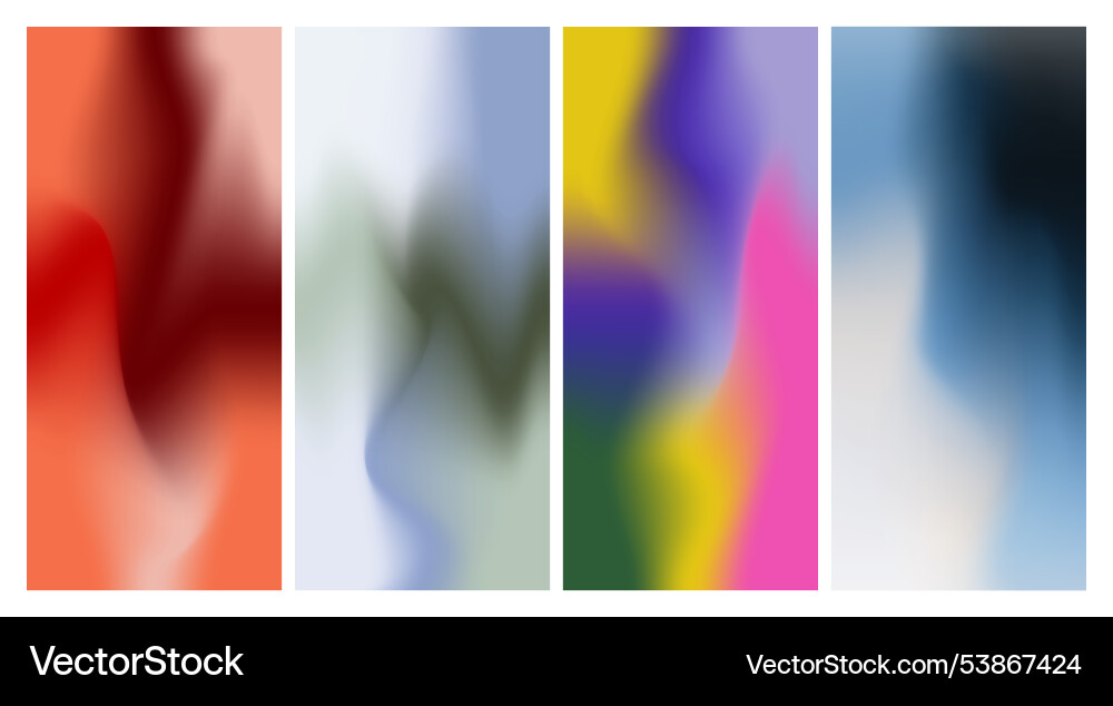 Wavy gradient mesh background vector image