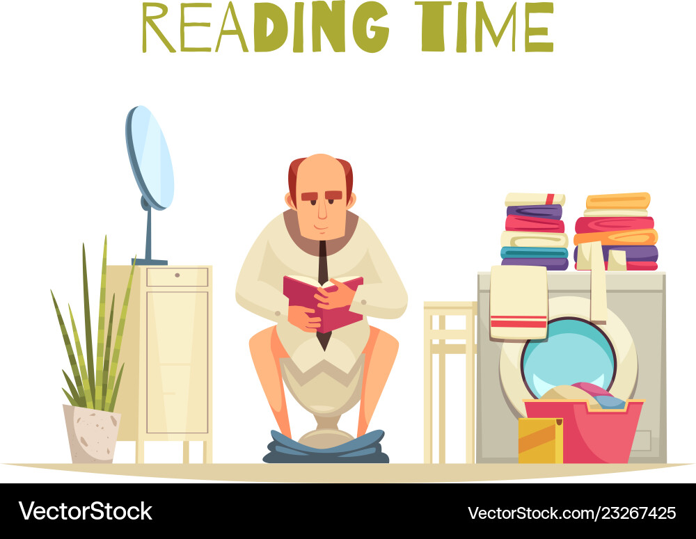 Reading time background Reading time background vector image