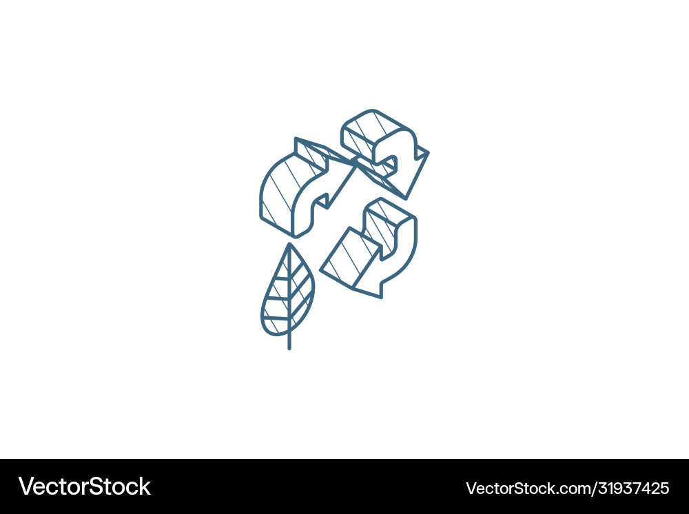 Recycle arrows and leaf environmental protection Recycle arrows and leaf environmental protection vector image