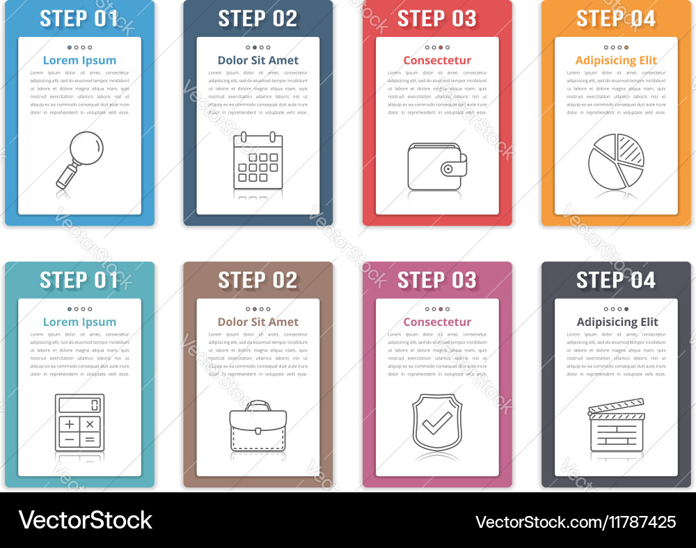 Workflow & Process Elements vector image