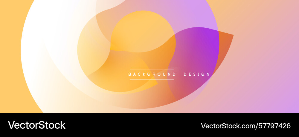 Abstract colorful shapes overlap creating soft Abstract colorful shapes overlap creating soft Vector Image