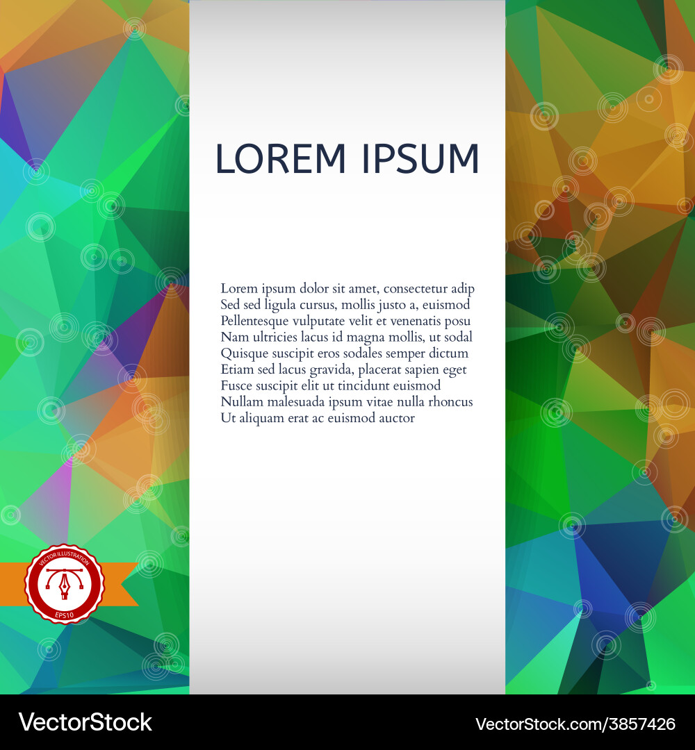 Abstract colorful triangles background Vector Image
