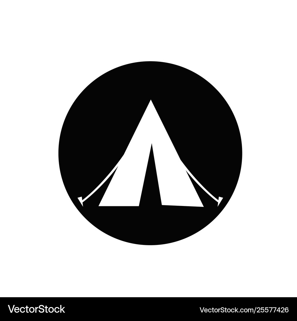 Camping tent icon sign symbol for design – Royalty-Free Vector | VectorStock, image size:1000x1080