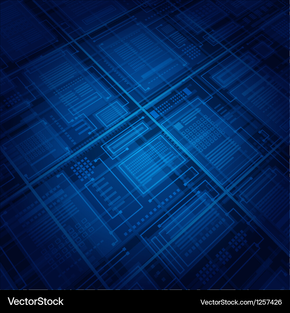 Digital Circuit Background vector image