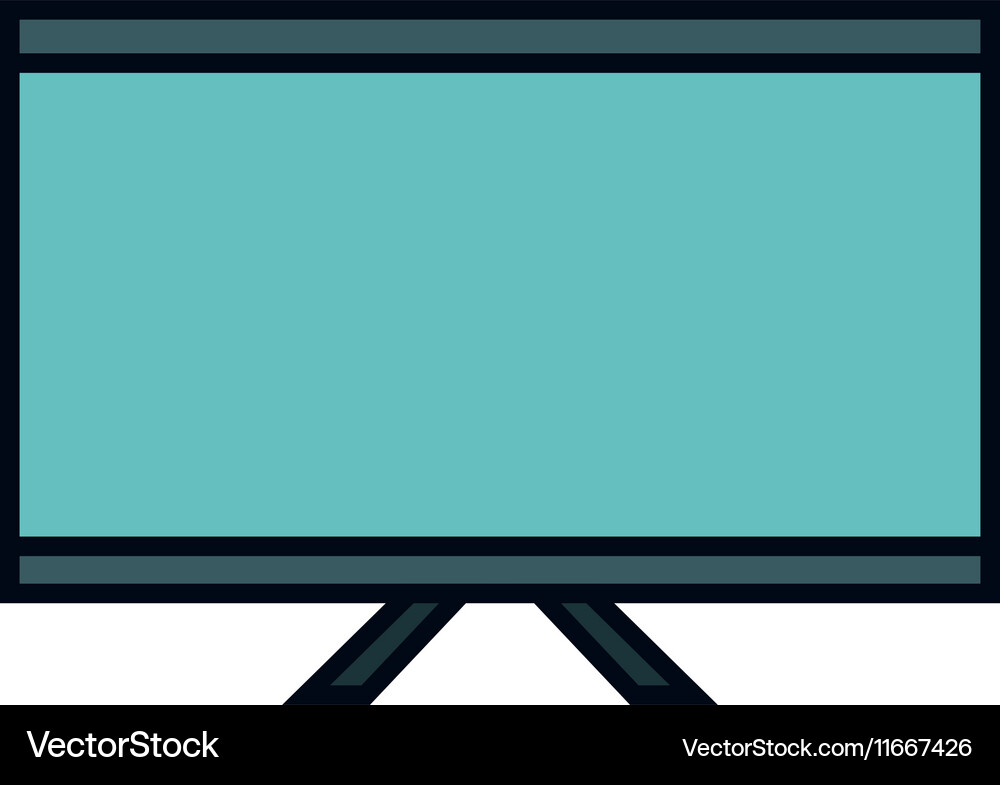 Monitor desktop computer icon Vector Image
