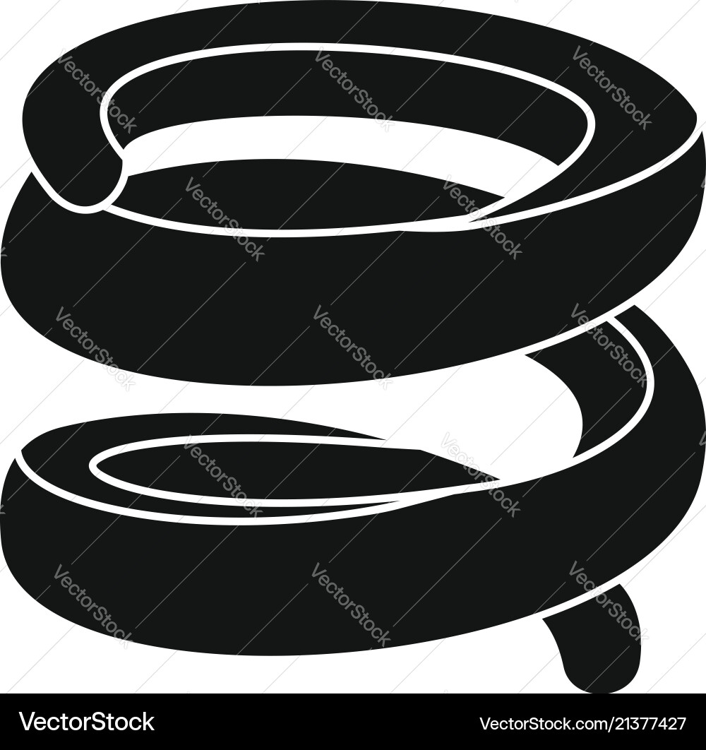 Elastic Coil Icon - Simple vector image