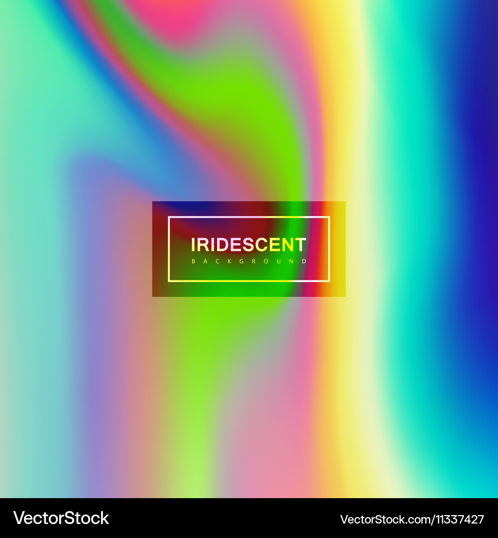Fluid iridescent multicolored background vector image