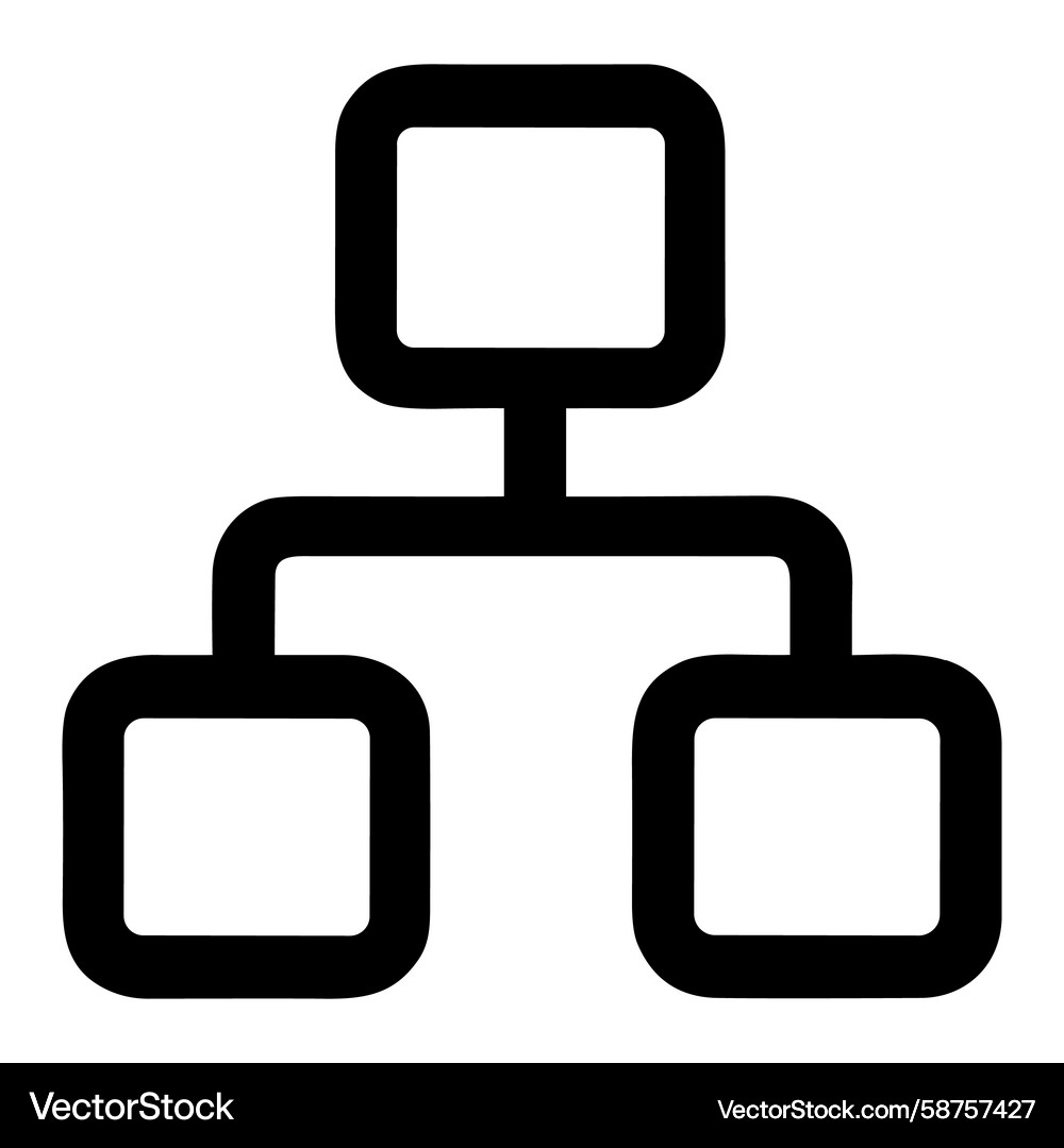 Hierarchy Chart Icon Vector Image